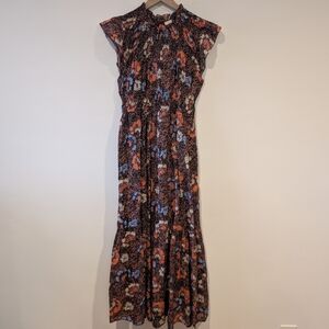 Sundance Cleobella | Floral Maxi Dress | Red and Blue | Medium